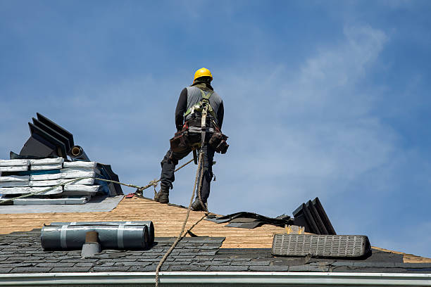 Professional Roofing technician working in Queensbury, NY